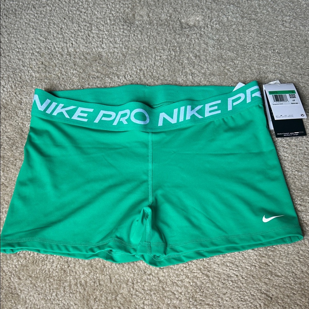 Nike Pro Green Compression Shorts